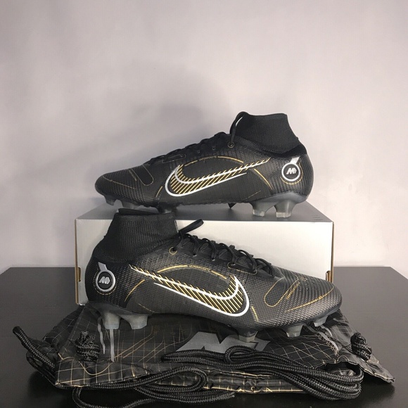 Nike Mercurial Superfly 8 Elite FG Cleats ‘Black/Gold’ DJ2839-007 Men’s Size 13